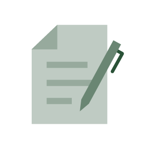 Paper and pen icon